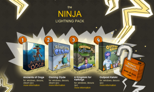 Цифровая дистрибуция - Indie Royale's 'Ninja Lightning Pack